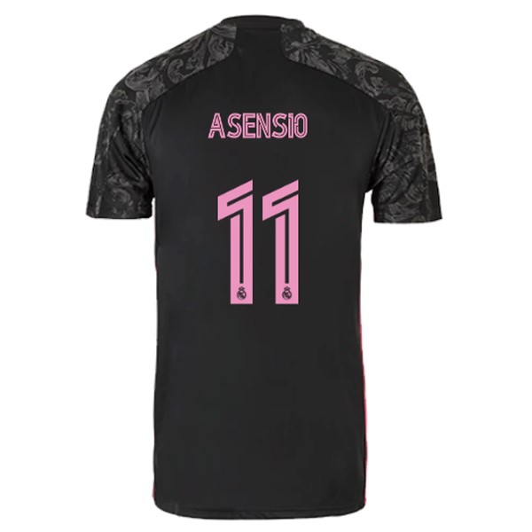 Trikot Real Madrid Ausweich NO.11 Asensio 2020-21 Schwarz Fussballtrikots Günstig